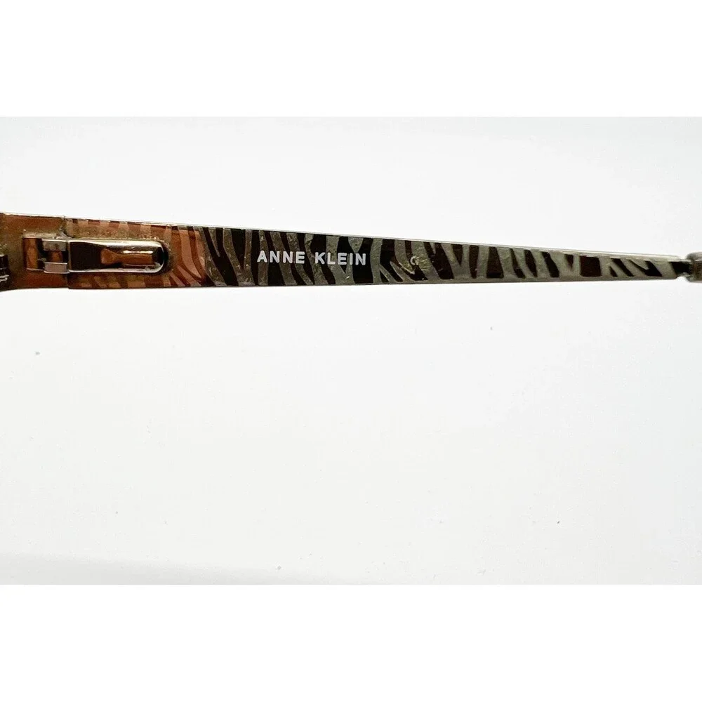 Anne Klein Eyeglass Frames Womens Mocha Brown Animal Print AK5046 50 17 130